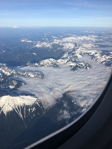 Staring Out Airplane Window