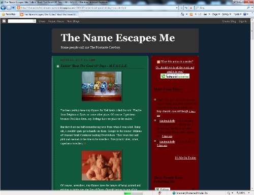Screen Capture of TheNameofThisBlogEscapesMe.blogspot.com